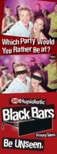 Black Bar Privacy Glasses - Block the Paparazzi - out of stock