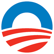 Obama Round Logo Solo Button pin one-inch