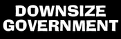 Downsize Government - Bumper Sticker