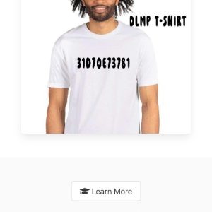 DLMP T-Shirt with 31070E73781 Print